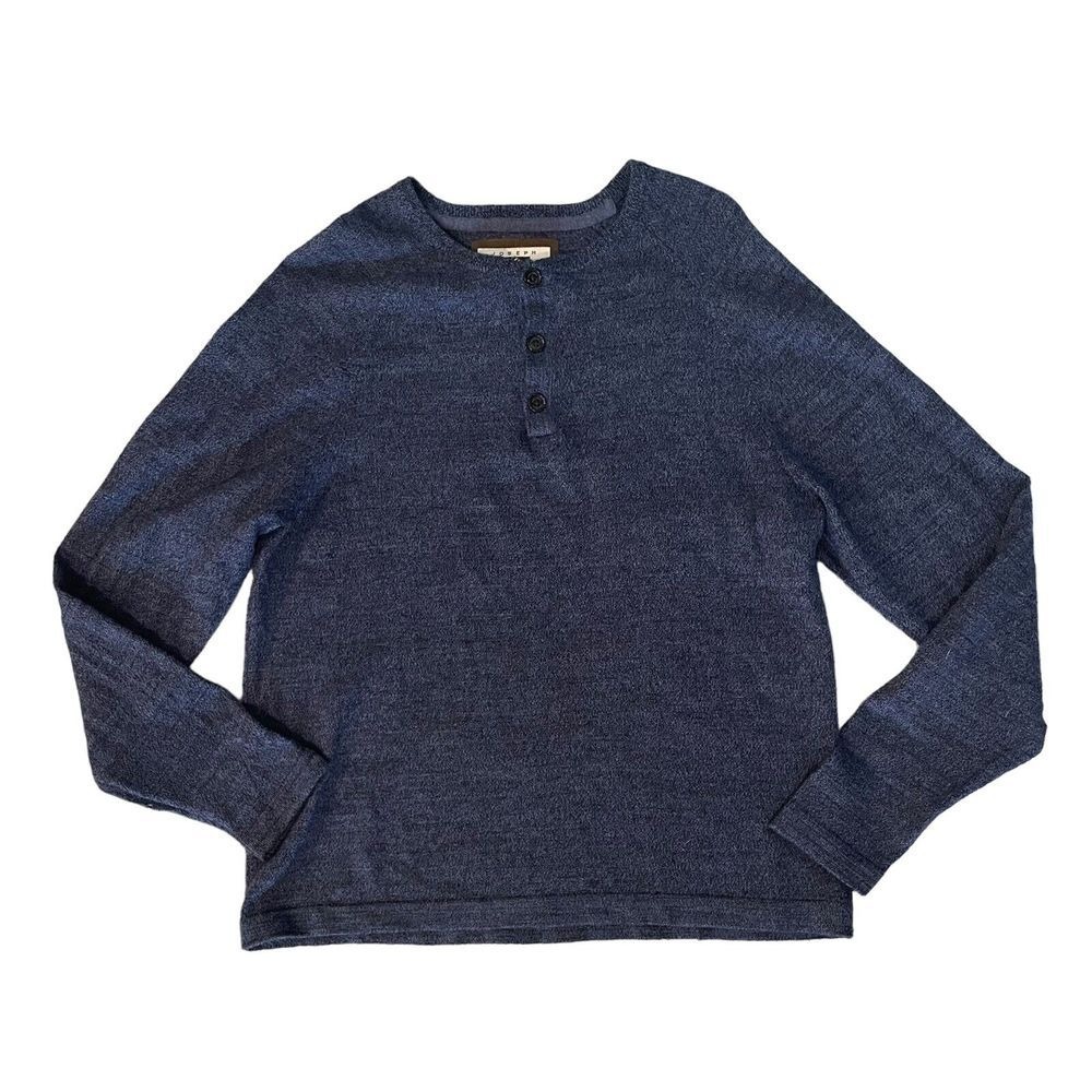 Joseph Abboud Mens XL‎ Merino Wool Blend Henley Long Sleeve